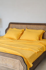 "Bright yellow sheet set - True Things"