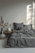 Dark gray melange flat sheet