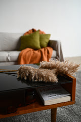 Burnt orange waffle coverlet