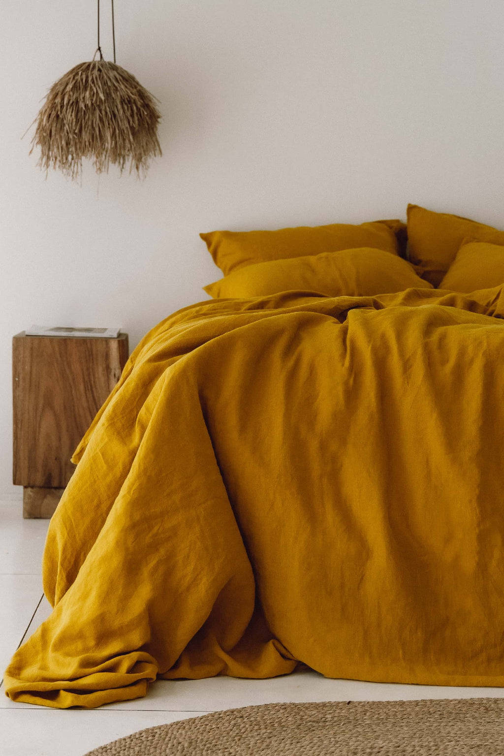 Housse de couette ocre