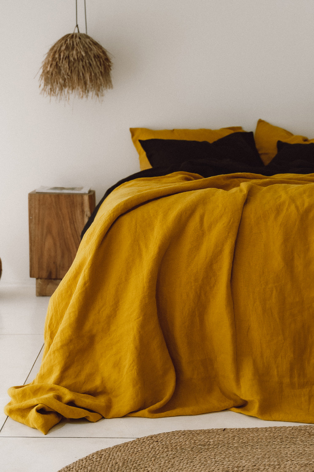 Housse de couette ocre