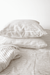 Thin beige stripe pillowcase