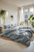 Dusty blue duvet cover