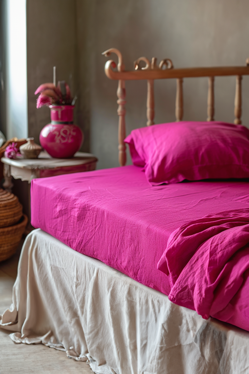 Fuchsia sheet set True Things