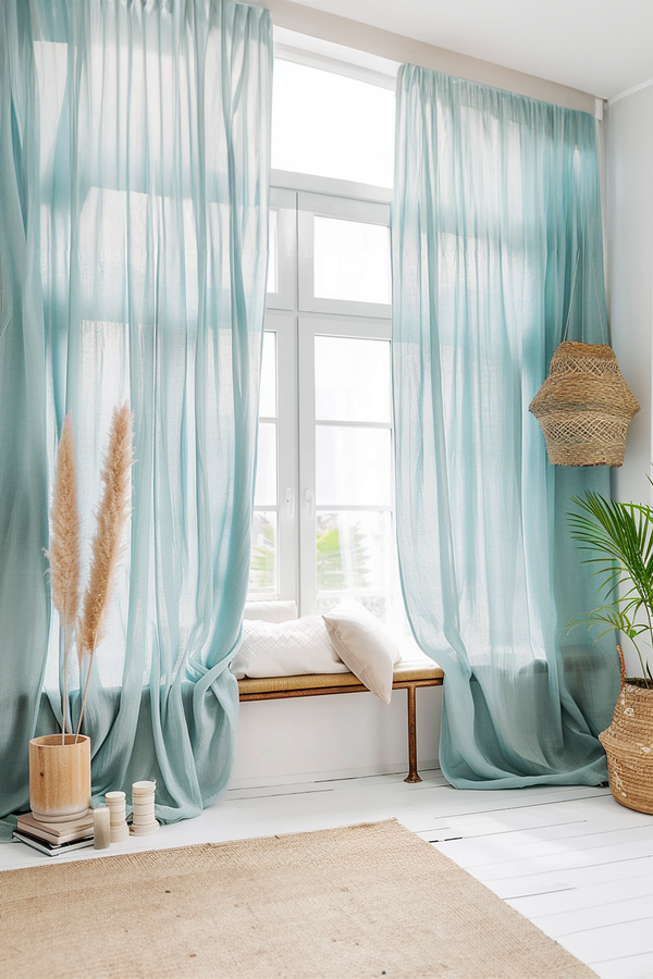 Sea glass curtains