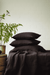 Brown linen pillowcase