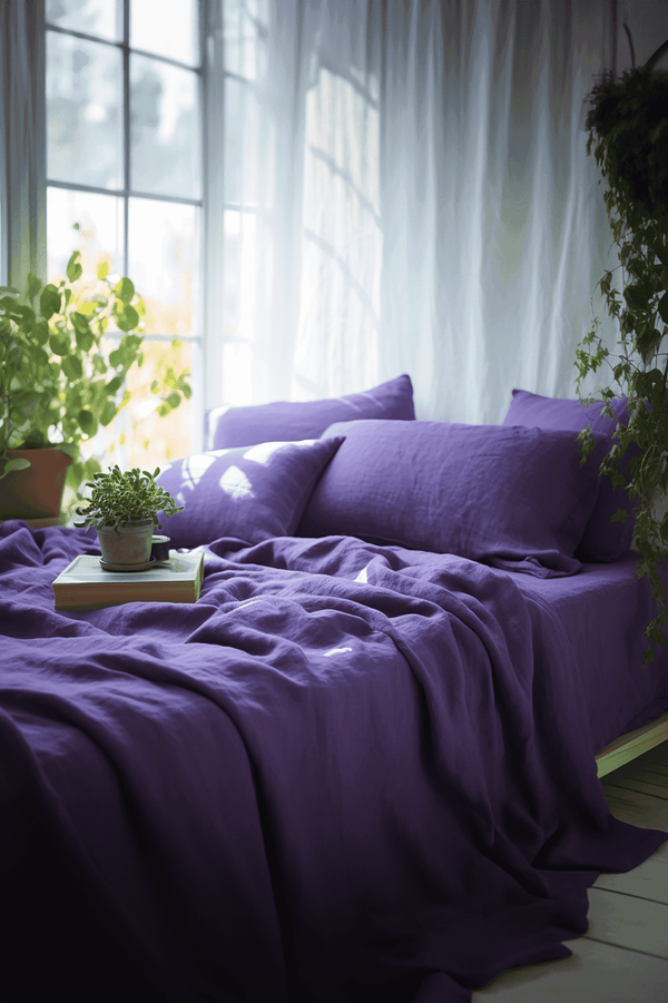 Drap-housse violet