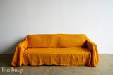 Linen sofa cover