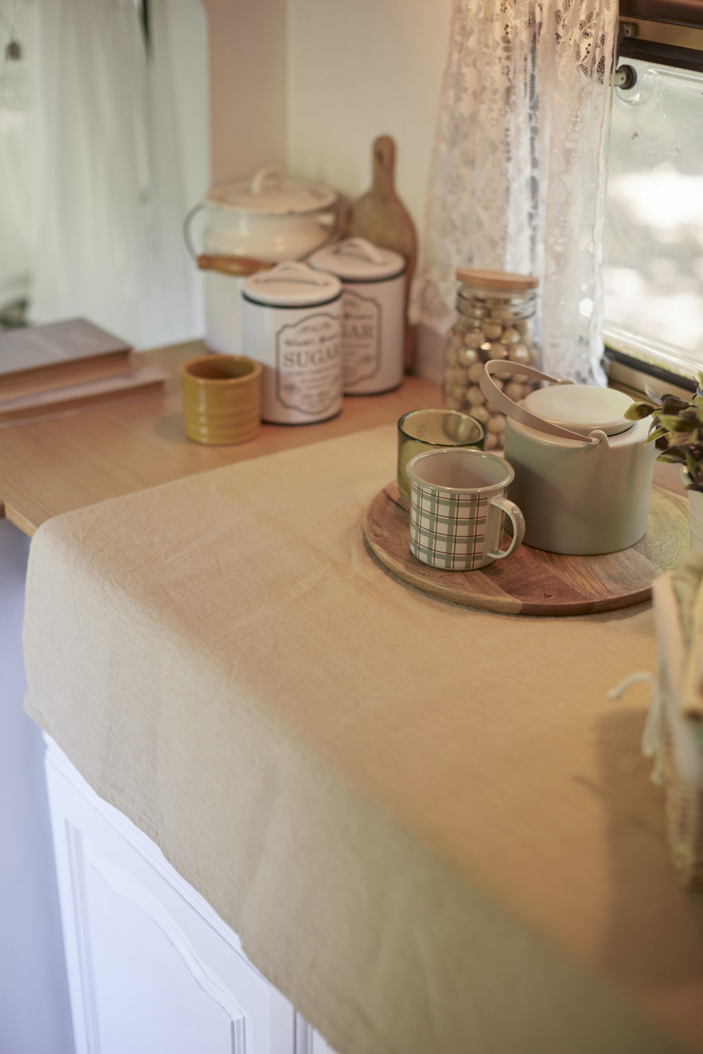 Karamell-Tischdecke