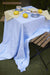 Sky blue linen tablecloth