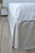 Undyed linen tailored bed skirt