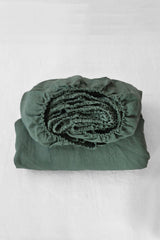 Drap-housse vert pin