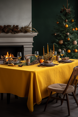 Turmeric tablecloth
