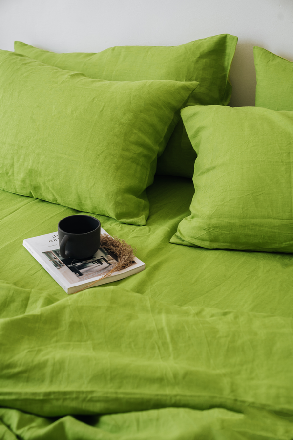 Chartreuse green pillowcase