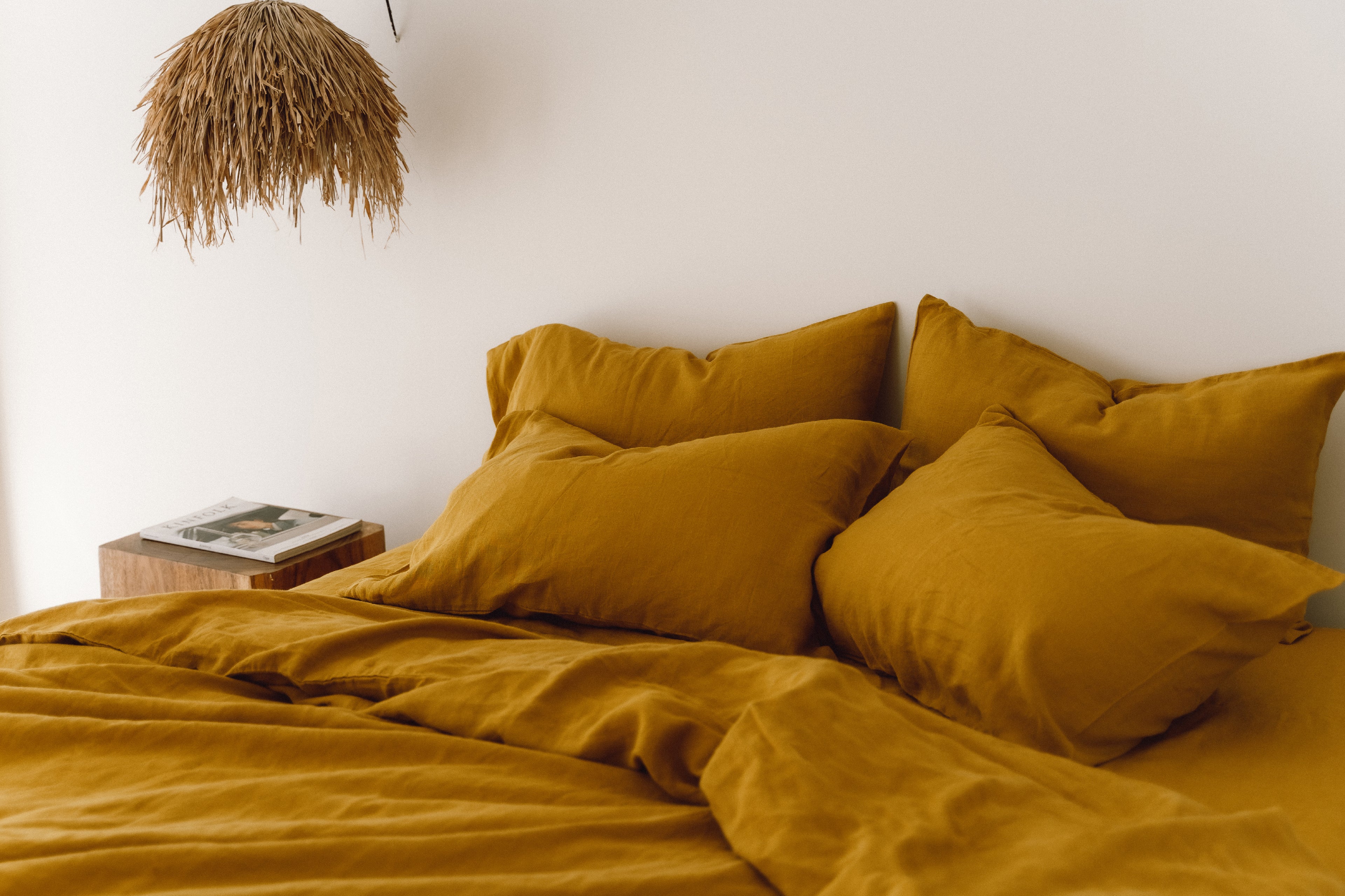 Ochre duvet cover