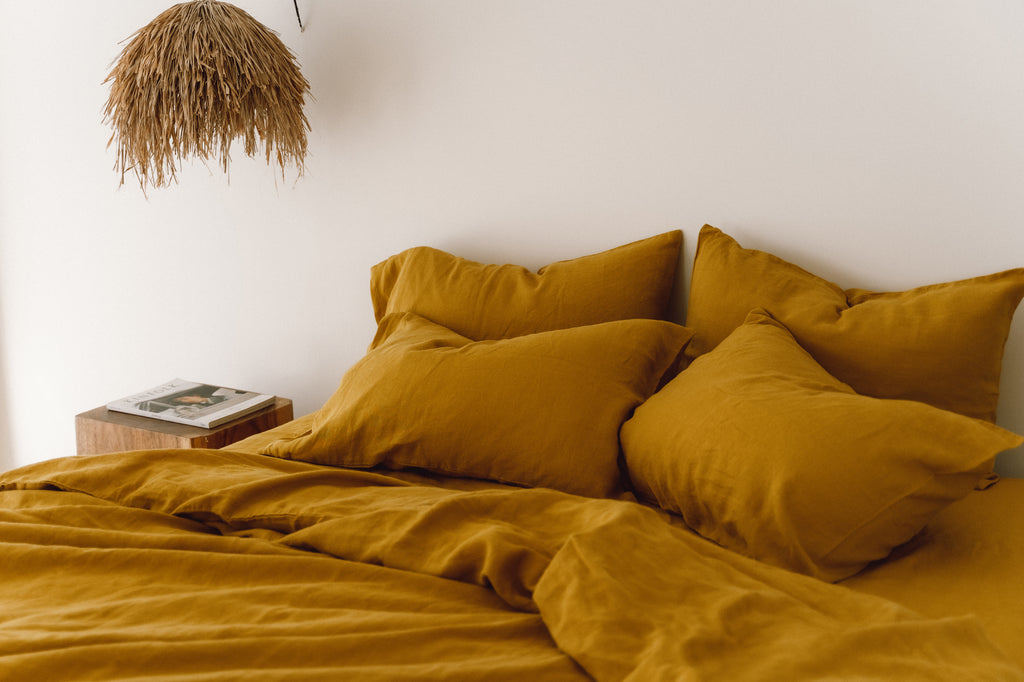 Ochre pillowcase