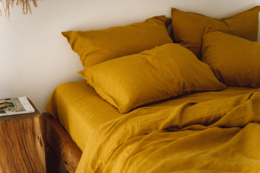 Ochre pillowcase