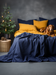 Indigo coverlet