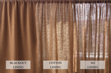 Clay linen curtains