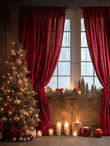 Rideaux marron