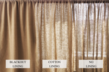Caramel linen curtains