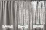 Light gray linen curtains