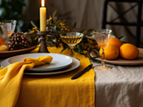 Undyed tablecloth