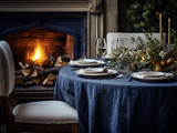 Indigo tablecloth