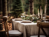 Undyed tablecloth