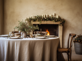 Undyed tablecloth