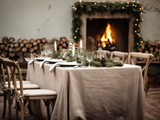 Undyed tablecloth