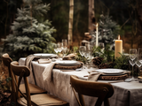 Undyed tablecloth