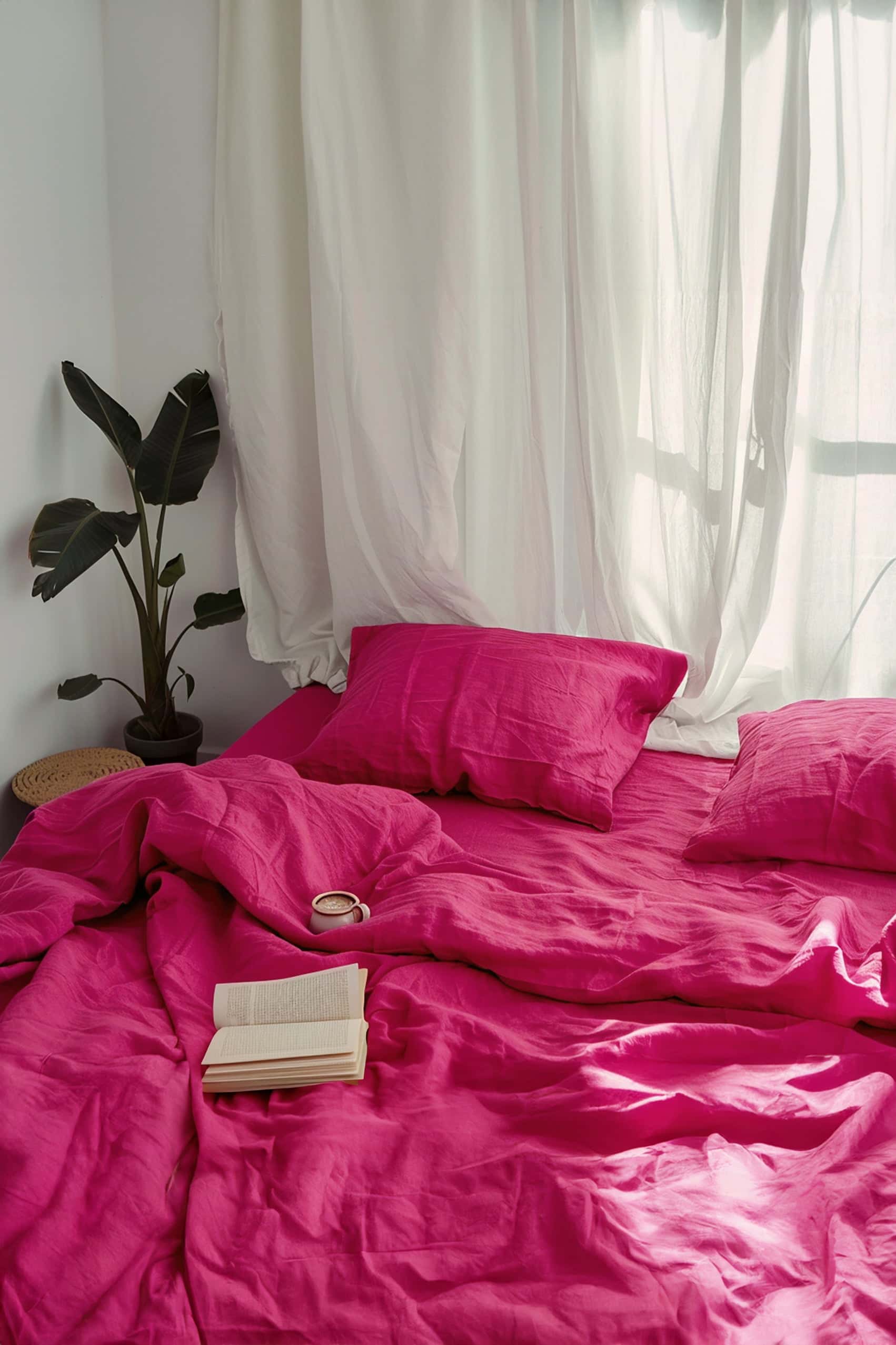Fuchsia duvet cover