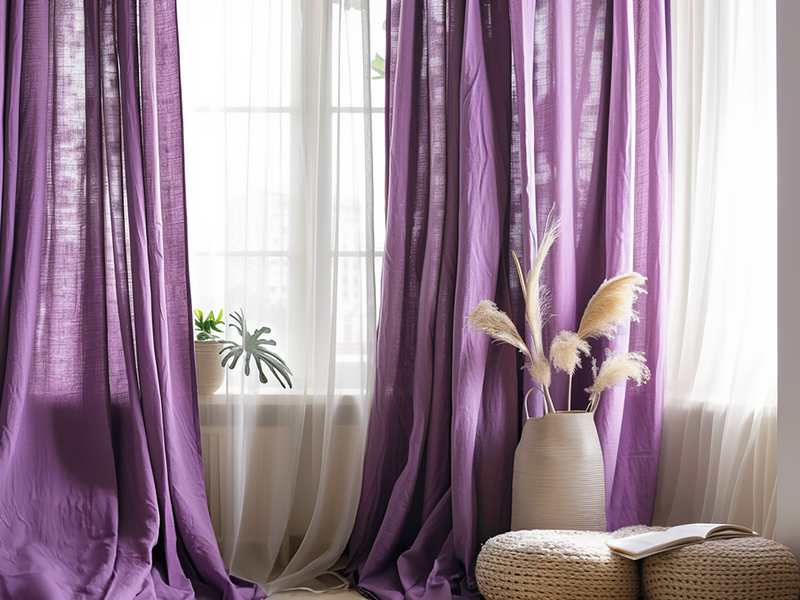 Orchid curtains