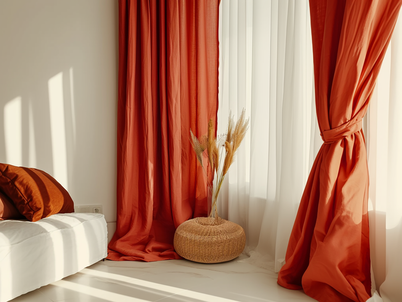 Terracotta curtains