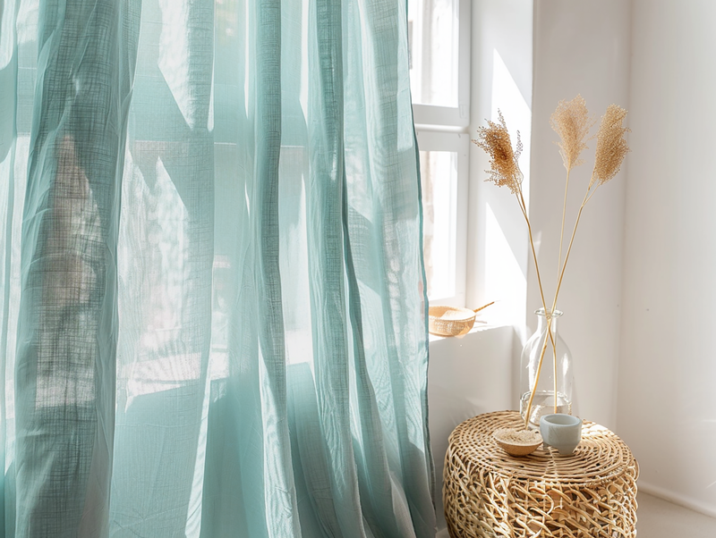 Sea glass curtains