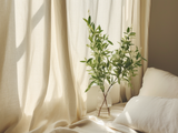 Ivory linen curtains