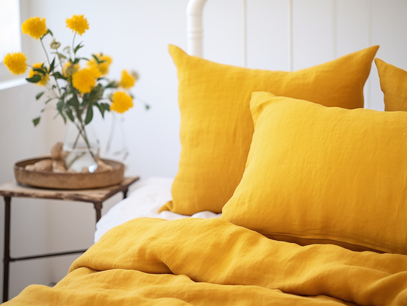 Turmeric pillowcase