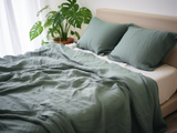 Couvre-lit vert pin