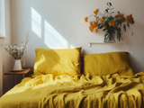 Mustard pillowcase