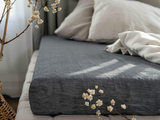 Dark gray melange sheet set