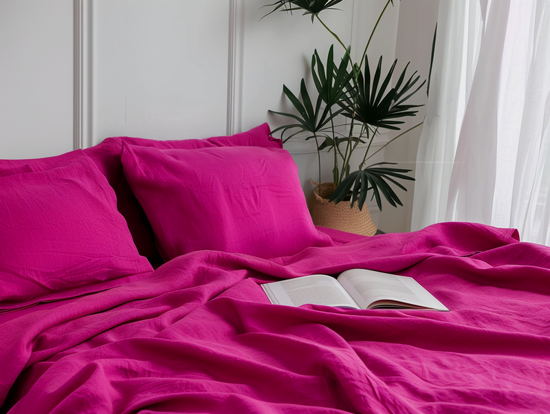 Fuchsia sheet set True Things