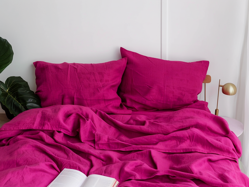 Fuchsia sheet set