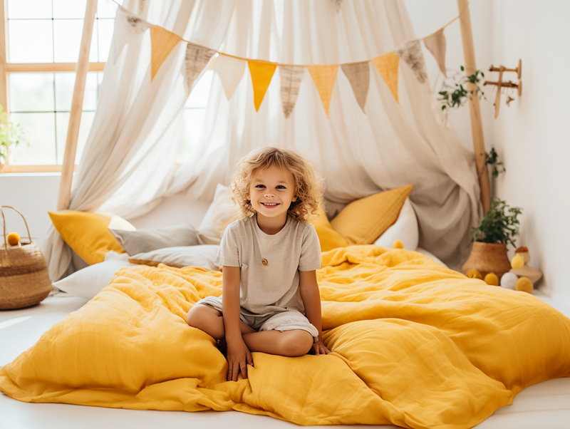 Housse de couette curcuma