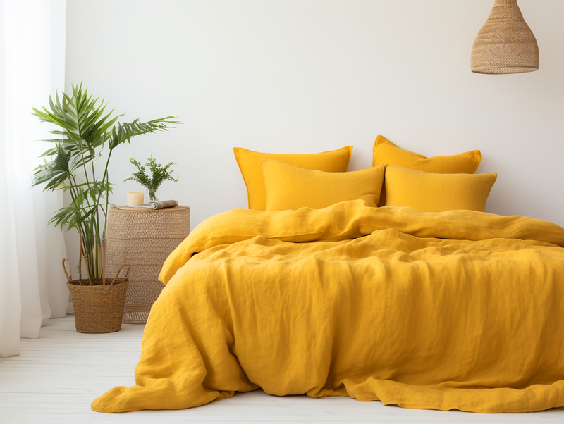 Housse de couette curcuma