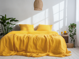Couvre-lit jaune vif