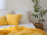 Couvre-lit jaune vif