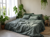 Couvre-lit vert pin