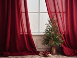 Rideaux marron