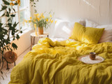 Mustard duvet cover